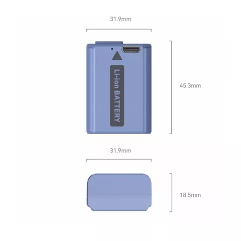 SmallRig 4330 Аккумулятор литий-ионный NP-FW50 USB-C Rechargeable Camera Battery