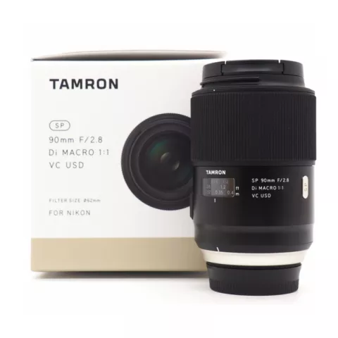 Tamron SP 90mm f/2.8 Di Macro 1:1 VC USD (F017) Nikon F (Б/У)