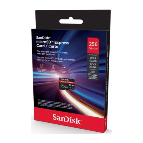 SanDisk Express microSDXC UHS-I U3 A1 880/480 MB/s 256Gb (SDSQXFN-256G-GN4NN)