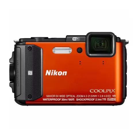Цифровая фотокамера Nikon Coolpix AW130 оранжевый