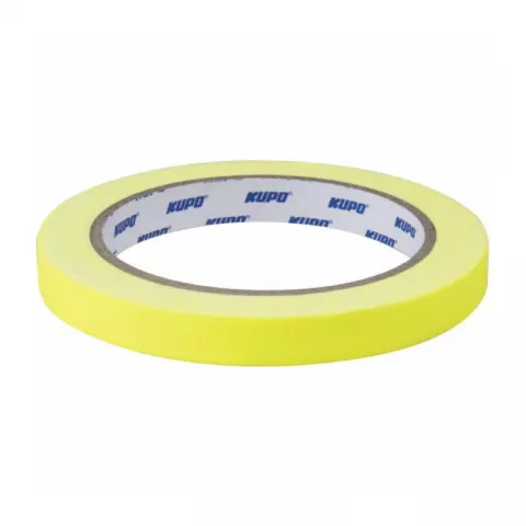 KUPO CSS-1215Y Cloth Spike Tape, yellow 12mm*13,72m Скотч жёлтый