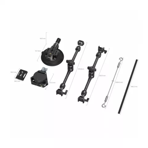 SmallRig 3565 Комплект держателей с присосками для фото/кинокамер All-in-One 4-Arm Suction Cup Kit