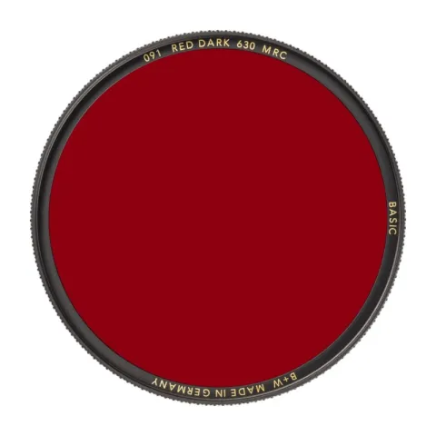B+W BASIC 091 Red dark MRC 630 46mm. Светофильтр тёмно-красный для черно-белой съемки