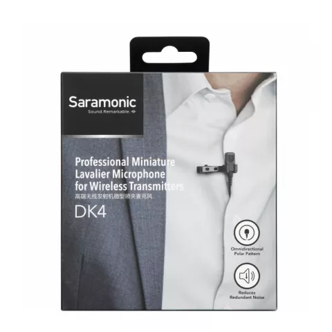Петличный профессиональный микрофон Saramonic DK4A для Rode, Sennheiser, Tascam, Zoom, Boya