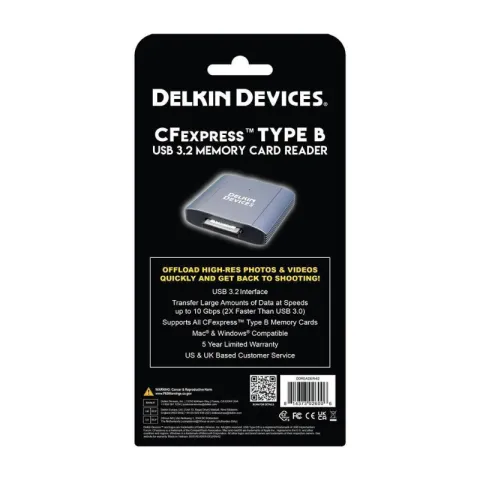 Картридер Delkin Devices USB 3.2 CFexpress Type B Card Reader [DDREADER-62]