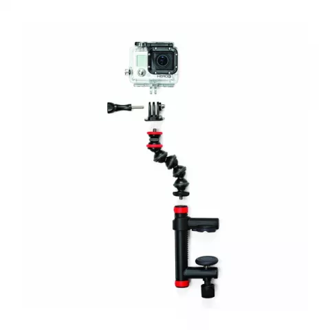 Держатель-струбцина JOBY Action Clamp & GorillaPod Arm (черный/красный)