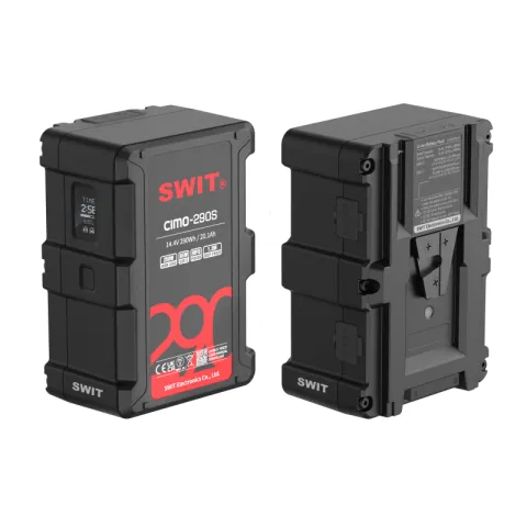 SWIT CIMO-290S Аккумуляторная батарея V-Mount Slim Cine 290 Втч разъемы D-Tap, USB-C, USB-A