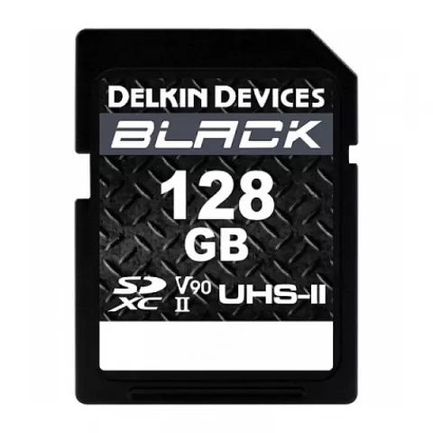 Карта памяти Delkin Devices Black SDXC 128GB UHS-II U3 V90 R300/W250MB/s [DSDBV90128]