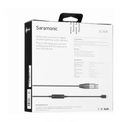 Кабель переходник Saramonic LC-XLR с XLR на Apple Lightning Audio