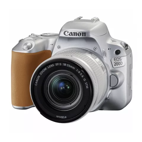 Зеркальный фотоаппарат Canon EOS 200D Kit EF-S 18-55mm f/4-5.6 IS STM серебристый
