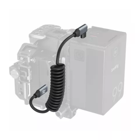 SmallRig 4792 Кабель спиральный USB-C / USB-C (прямой и г-образный штекеры) 35см