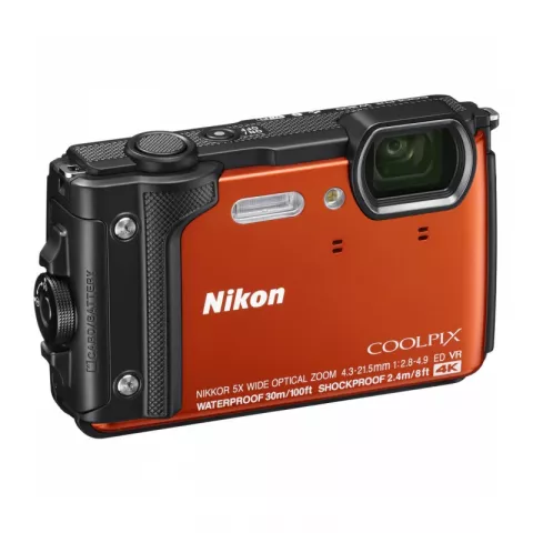 Цифровая фотокамера Nikon Coolpix W300 оранжевая 