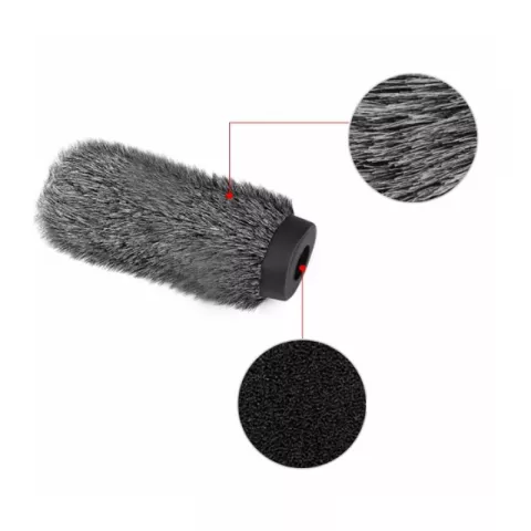 E-IMAGE WSA-02 Windcover-Length 205mm. Ветрозащита для микр. Ø18-24х180 мм