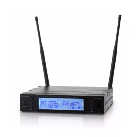 AuraSonics STAGE 202DR приёмник радиосистемы, двухканальный, цифровой, диверситивный