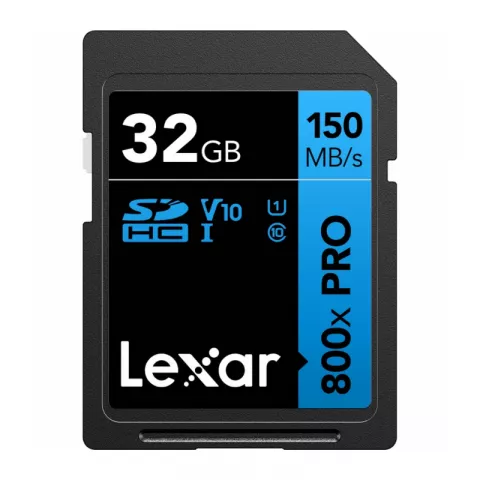 Карта памяти 32Gb Lexar Professional 800x SDHC UHS-I 150MB/s C10 V10 U1 (LSD0800P032G-BNNNG)