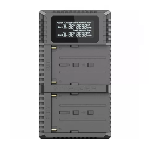 Зарядное устройство Nitecore USN3 PRO с 2 слотами для аккумуляторов Sony NP-F970 / NP-F750