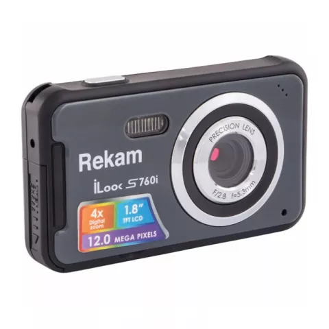 Цифровая фотокамера Rekam iLook S760i dark grey
