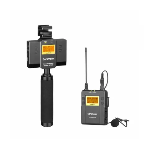 Радиопетличка Saramonic UwMic9 TX9+SPRX9 с 1 передатчиком и 1 приемником с держателем смартфона