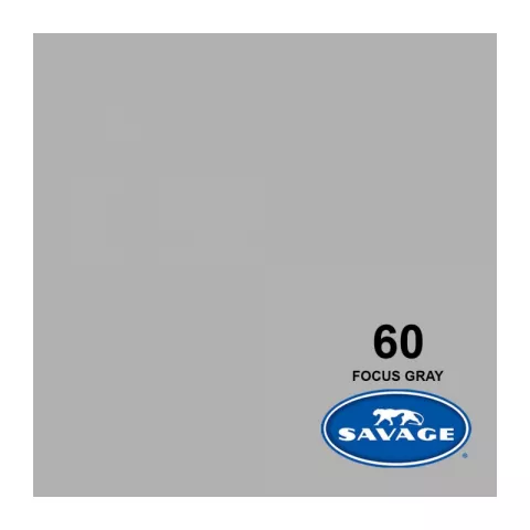 Savage 60-12 FOCUS GRAY бумажный фон Серый 2,72 х 11,0 метров