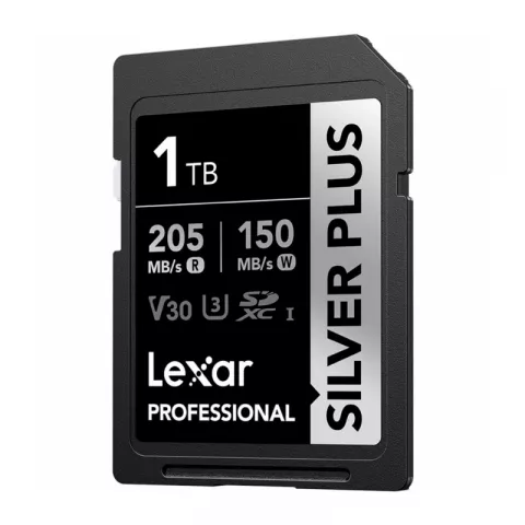 1TB Lexar Professional SILVER PLUS SDXC UHS-I R/W 205/150MB/s C10 (LSDSIPL001T-BNNNG)