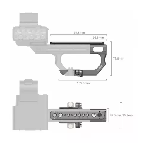 SmallRig 4830 Удлинитель для ручки Sony FX3 / FX30 XLR Handle Extension Mount Plate Kit
