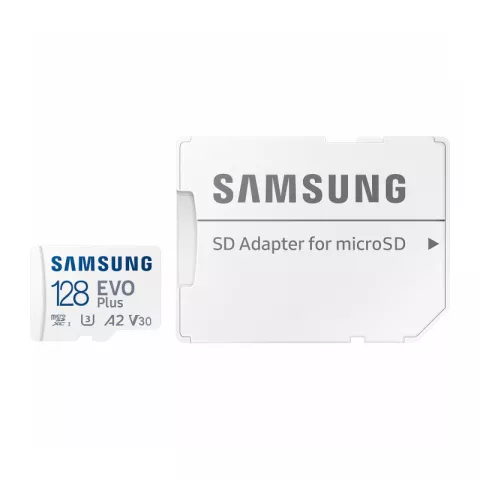 Карта памяти Samsung 128GB microSDXC Card EVO Plus U3, V30, A2 160MB/s White (MB-MC128SA/APC)