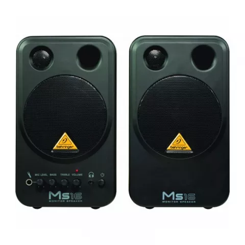Behringer MS16 2-полосная активная персональная мониторная система 2 х 8Вт (пара), НЧ 4