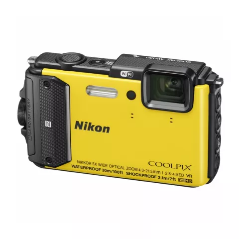 Цифровая фотокамера Nikon Coolpix AW130 жёлтый
