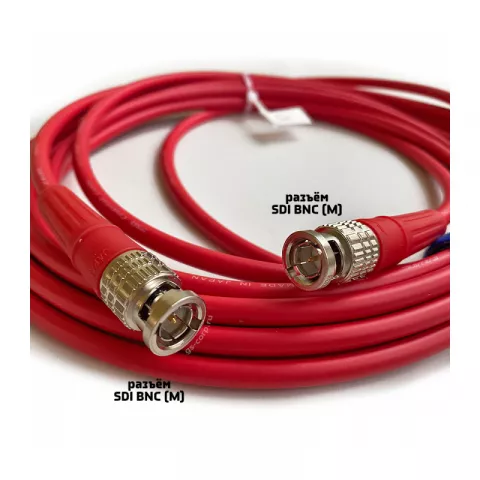 GS-PRO 12G SDI BNC-BNC (mob) (red) 4 метра 4K UHD 2160p60 мобильный/сценический кабель (крансый)