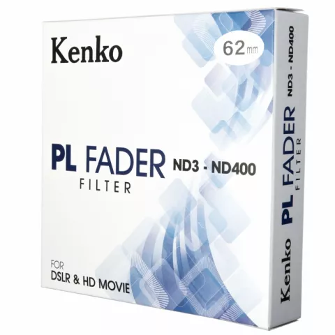 Светофильтр нейтрально-серый  Kenko 62S PL FADER с переменной плотностью ND3-ND400 62mm