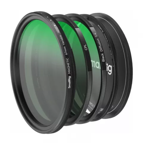 SmallRig 4726 Комплект светофильтров 67мм VND 2-32, CPL, Black Mist 1/4