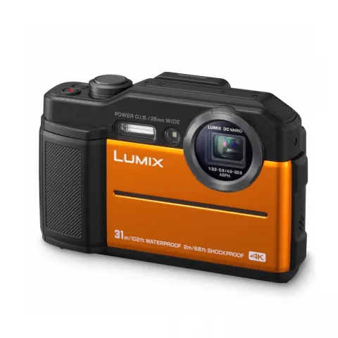 Цифровая фотокамера Panasonic Lumix DMC-FT7, оранжевая