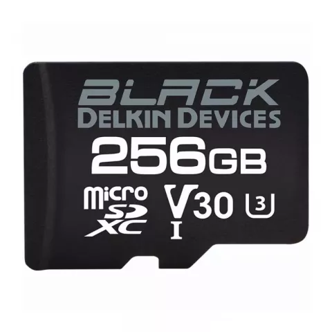 Карта памяти Delkin Devices Black Rugged microSDXC 256GB UHS-I V30 [DMSDBK256]