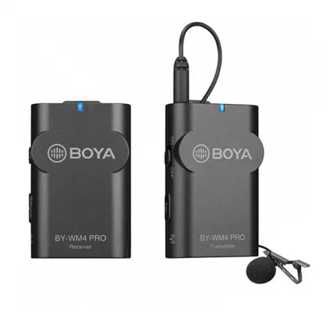 Двухканальный беспроводной микрофон Boya BY-WM4 Pro-K1 (Передатчик TX4 Pro + Приёмник RX4 Pro)