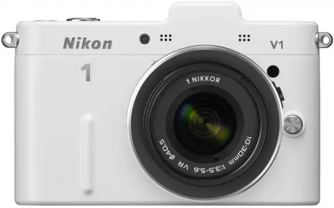 Цифровая фотокамера Nikon 1 V1 Kit 10-30 мм f/3.5-5.6 VR White
