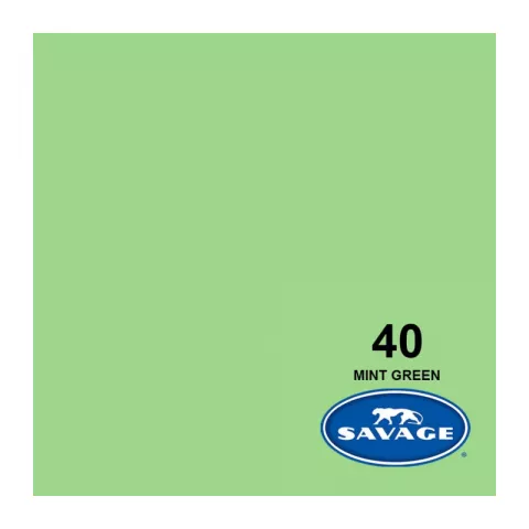 Savage 40-1253 MINT GREEN бумажный фон мятный 1.35 x 11 метров