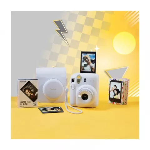 Fujifilm Instax Mini 12 Clay White Photo Kit