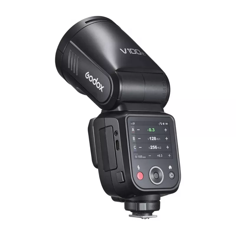Вспышка накамерная Godox V100F TTL с круглой головкой для Fujifilm
