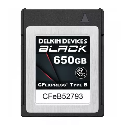 Карта памяти Delkin Devices Black CFexpress Type B 650GB [DCFXBBLK650]