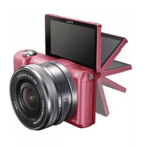 Цифровая фотокамера Sony Alpha A5000 Kit 16-50mm f/3.5-5.6 E OSS розовый