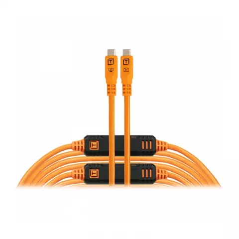Кабель Tether Tools TetherPro Optima 10G USB-C, 9,4м с прямым разъемом Orange [CUC31G2-ORG]