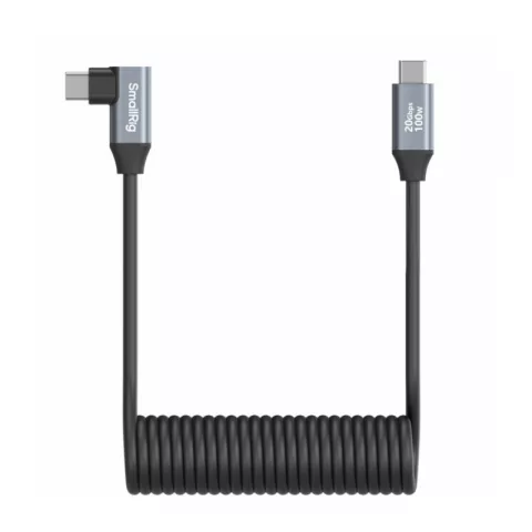 SmallRig 4792 Кабель спиральный USB-C / USB-C (прямой и г-образный штекеры) 35см