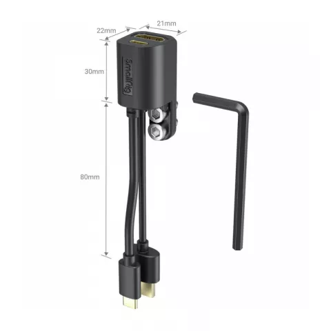 SmallRig 2960 Адаптер кабеля HDMI/USB Type-C для клеток цифровых камер BMPCC 4K/6K