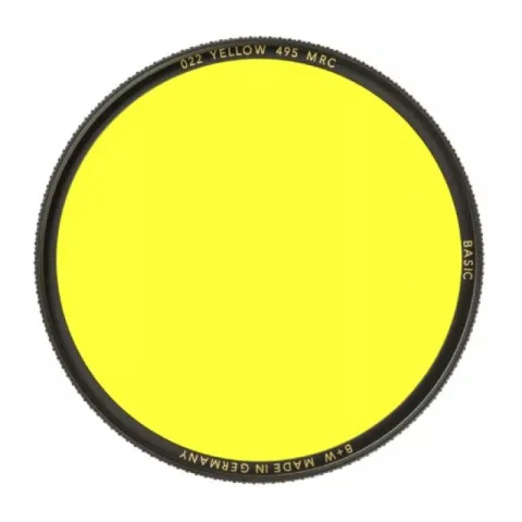B+W BASIC 022 Yellow MRC 495 46mm Светофильтр жёлтый для черно-белой съемки (1102637)
