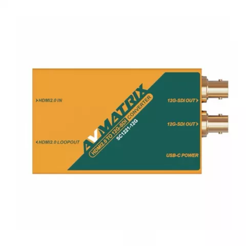 Конвертер  AVMATRIX SC1221-12G 4K60 HDMI2.0 в 12G-SDI