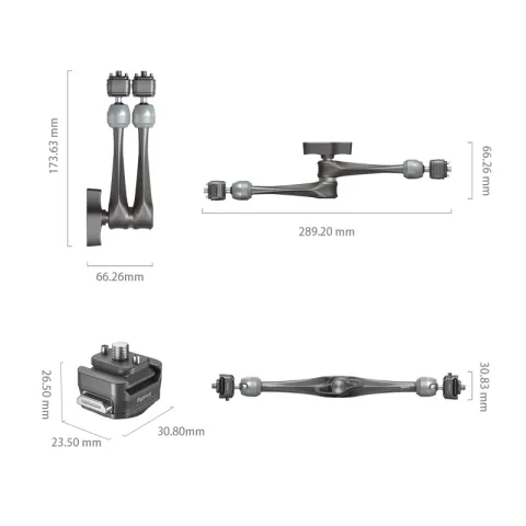 SmallRig 4489 Универсальный держатель для аксессуаров HawkLock H21 Magic Arm (11