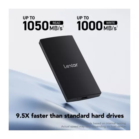 Внешний SSD Lexar 1ТБ, USB3.2 Gen2 R/W 1050/1000МБ/s (LSL300001T-RNBNG)