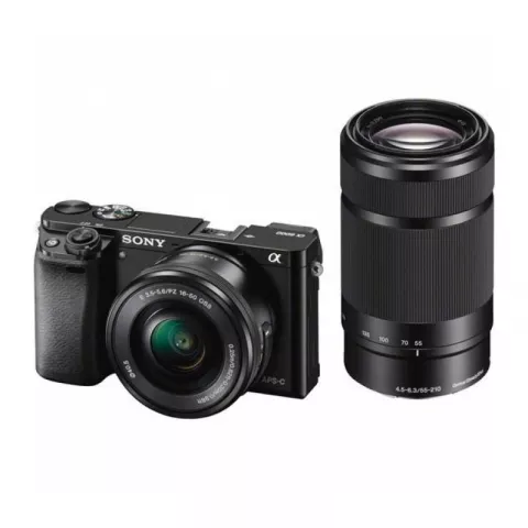 Цифровая фотокамера Sony Alpha A6000 Kit 16-50, 55-210 mm Black