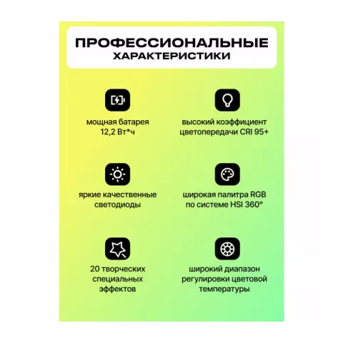 Raylab RL-LED06-S 2500-9000K 2000mAh Осветитель светодиодный