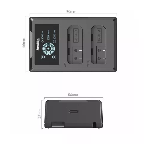 SmallRig 4082 Зарядное устройство для аккумуляторов Nikon EN-EL14